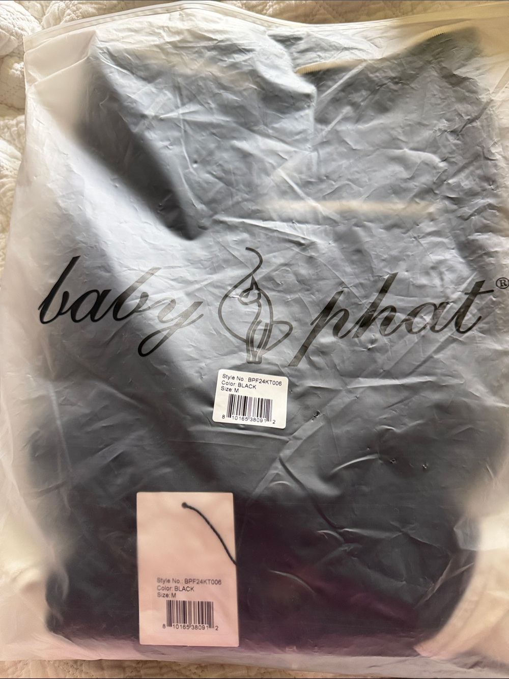 Baby Phat Black Packaged Hoodie with Logo